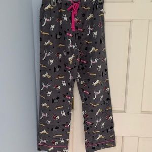 girls size small doggy themed pajama pants